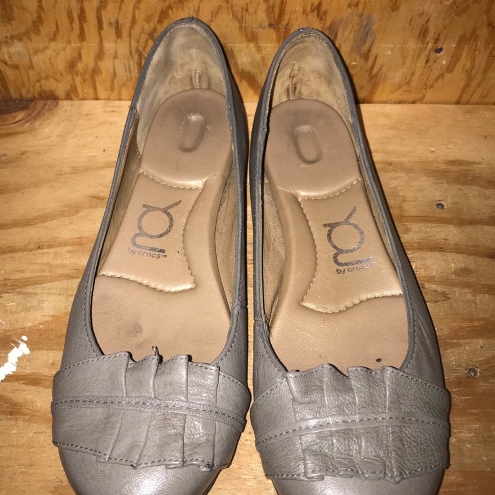 YOU by CROCS dressy gray flats